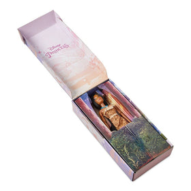 Disney Store Pocahontas doll wearing simulated suede dress with fringe trims