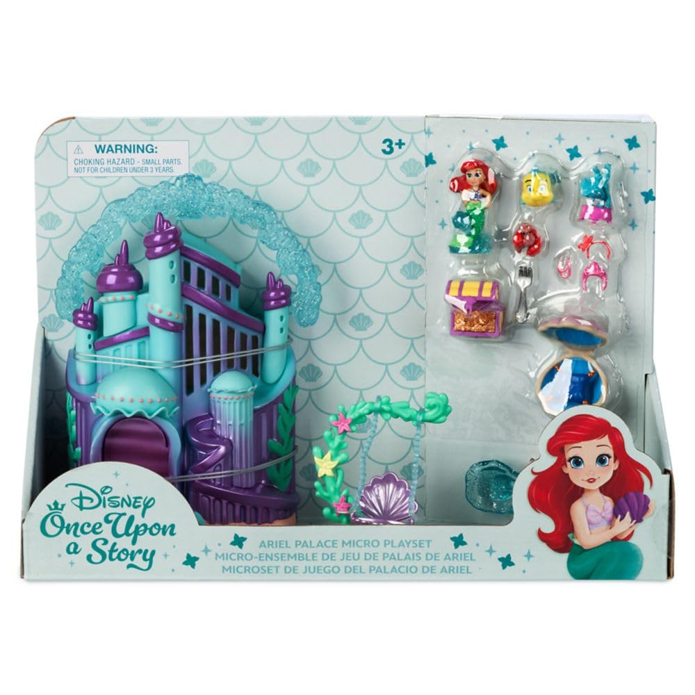 Disney Store Princess Micro Toy Set packaging for portable on-the-go play.