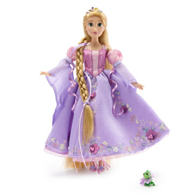 Disney Store Rapunzel doll in floral dress, 11-inch, ideal for imaginative play