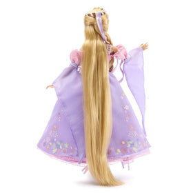 Disney Store Rapunzel close-up of satin bodice and detailed embroidery