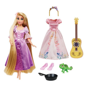 Disney Store Rapunzel Story Doll box coloring area encourages quiet play.
