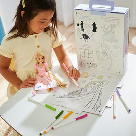 Disney Store Rapunzel Story Doll floral headband boosts princess costume appeal.
