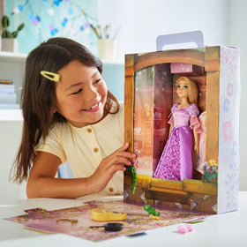 Disney Store Rapunzel Story Doll included shoes heighten pretend play realism.
