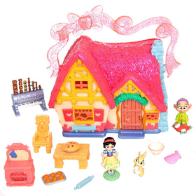 Snow White cottage exterior from Disney Store playset for storytelling moments.