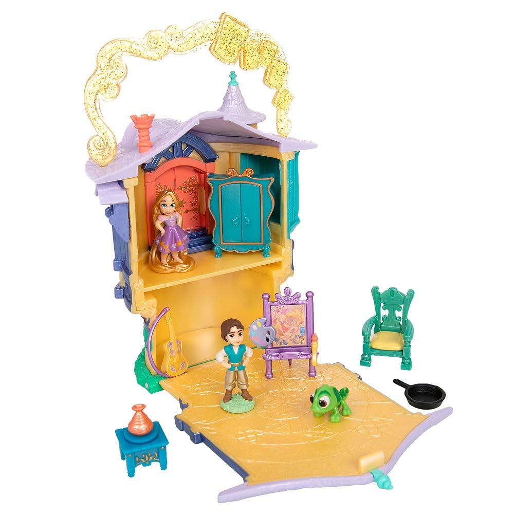 Disney Store Tangled tower interior with accessories for mini play