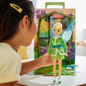Disney Store Tinker Bell Story Doll featuring furry trims and boots for magical dress-up