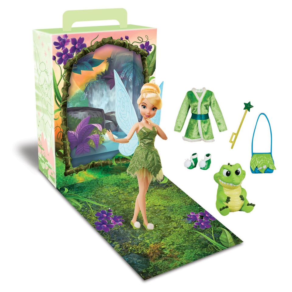 Disney Store Tinker Bell Story Doll wearing sparkling dress for imaginative play