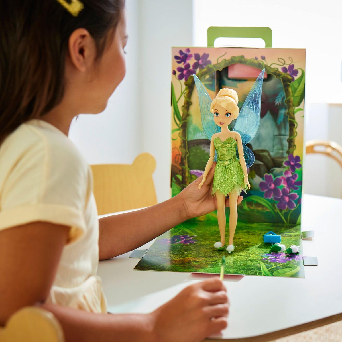 Disney Store Tinker Bell Story Doll with velour jacket for storytelling