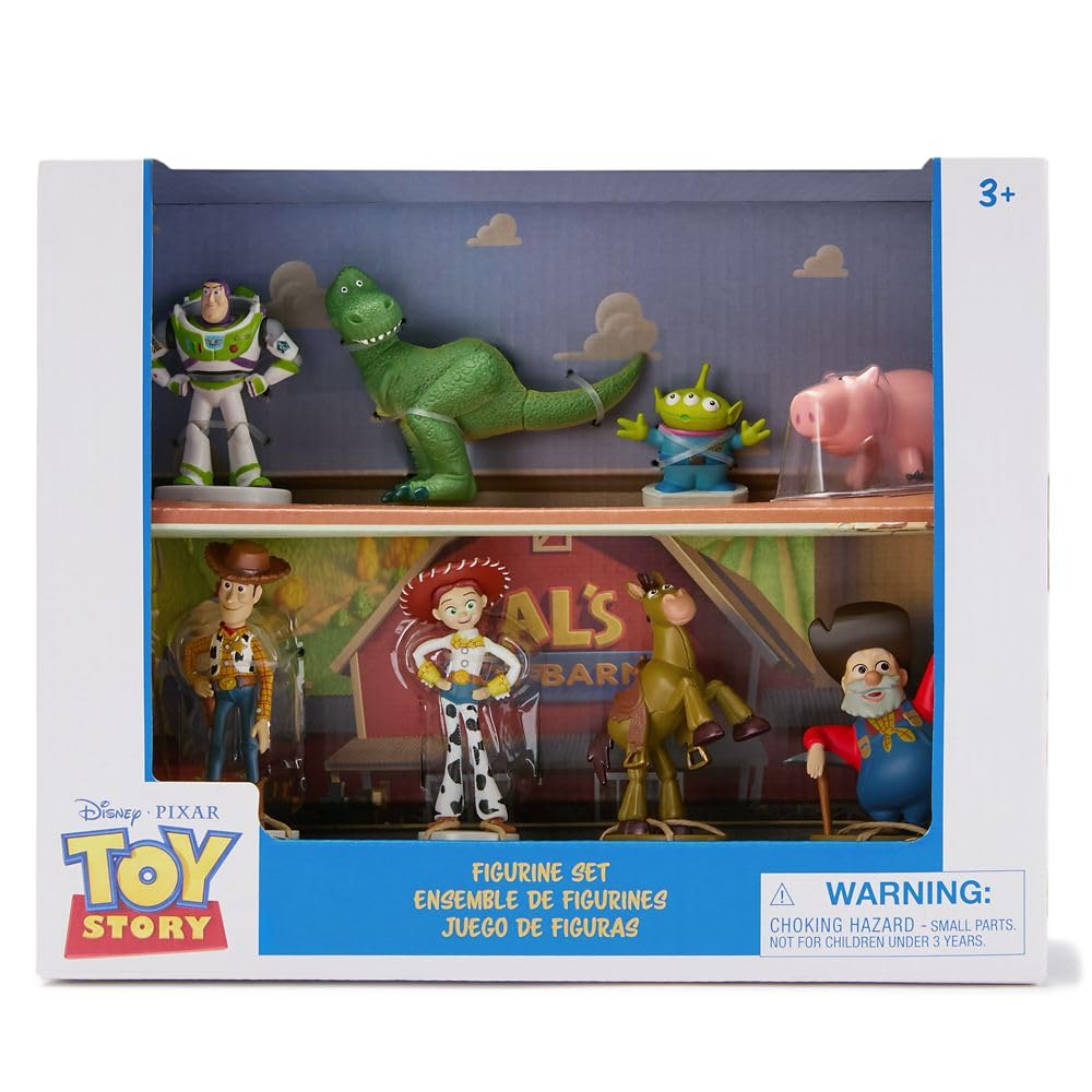 Disney Store Toy Story double-tier display box enhances collection display and décor.