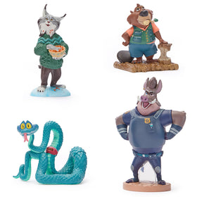 Disney Store Zootopia 2 double-tier box enhances display with scenic backgrounds