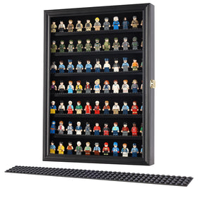 DisplayGifts lockable UV door protects figures from dust and sunlight.