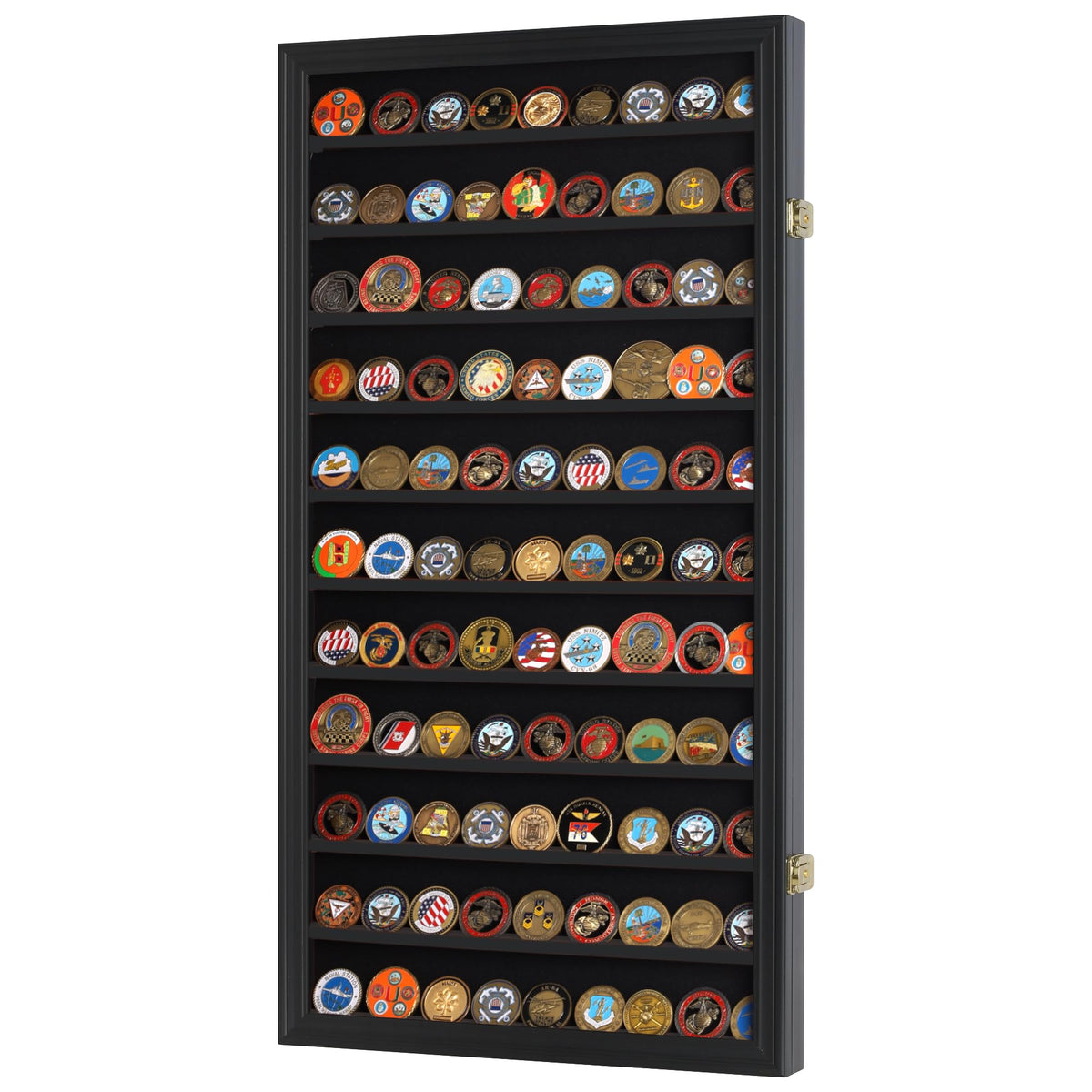 DisplayGifts 11-row design keeps 88 standard coins organized and visible.