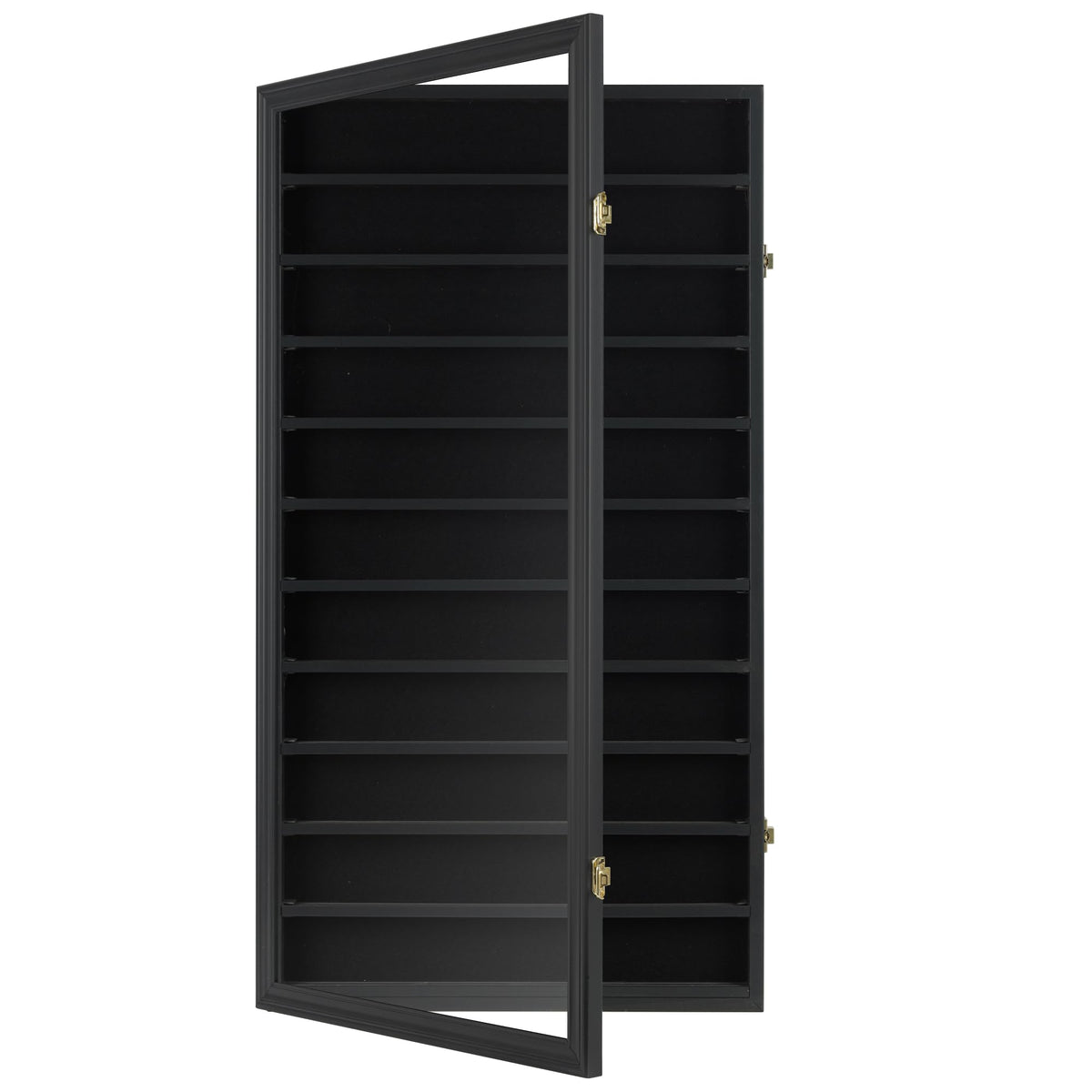 DisplayGifts black finish complements modern setups while showcasing coins.