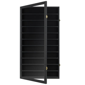 DisplayGifts black finish complements modern setups while showcasing coins.