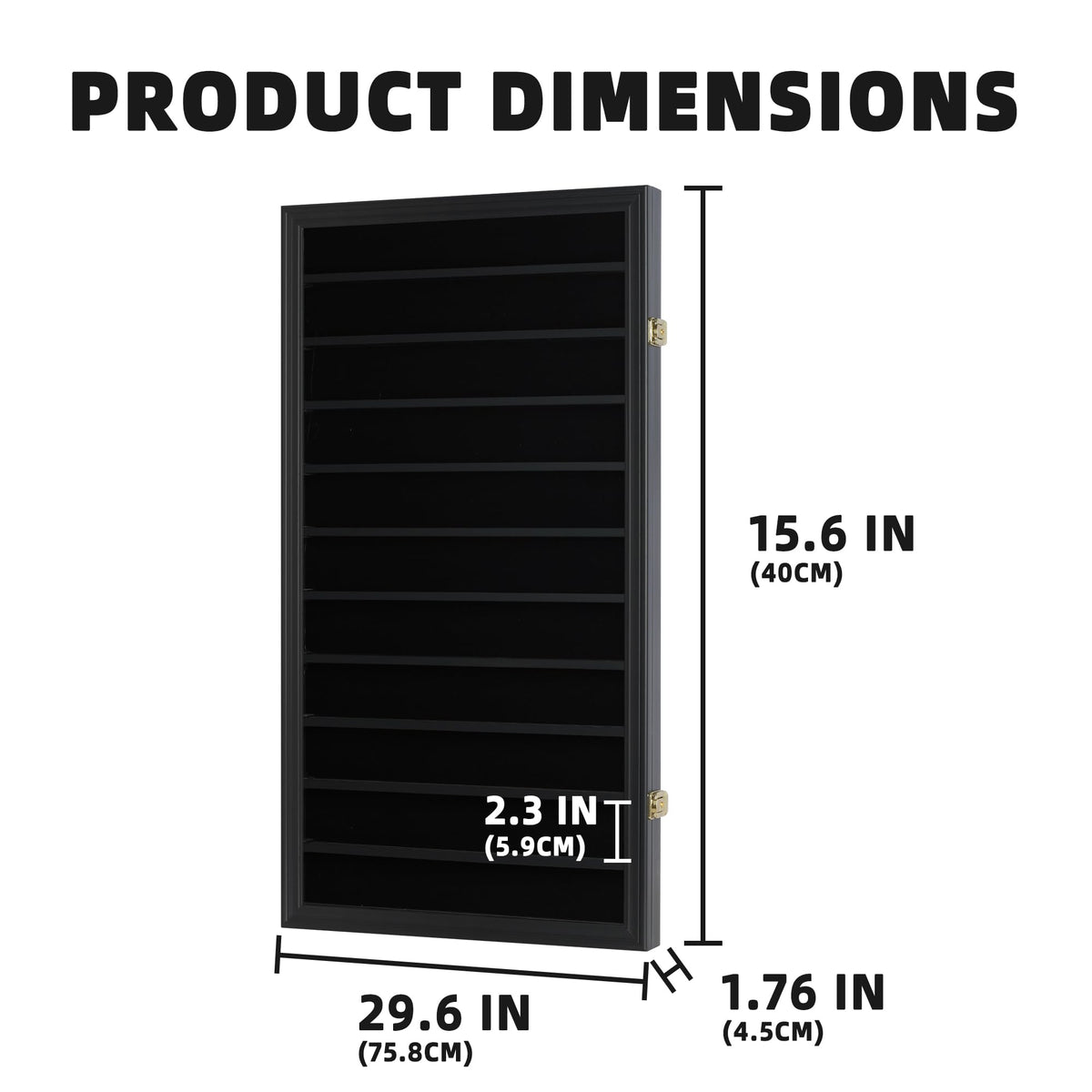 DisplayGifts coin case features a lockable door to protect coins from dust during display.