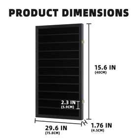 DisplayGifts coin case features a lockable door to protect coins from dust during display.