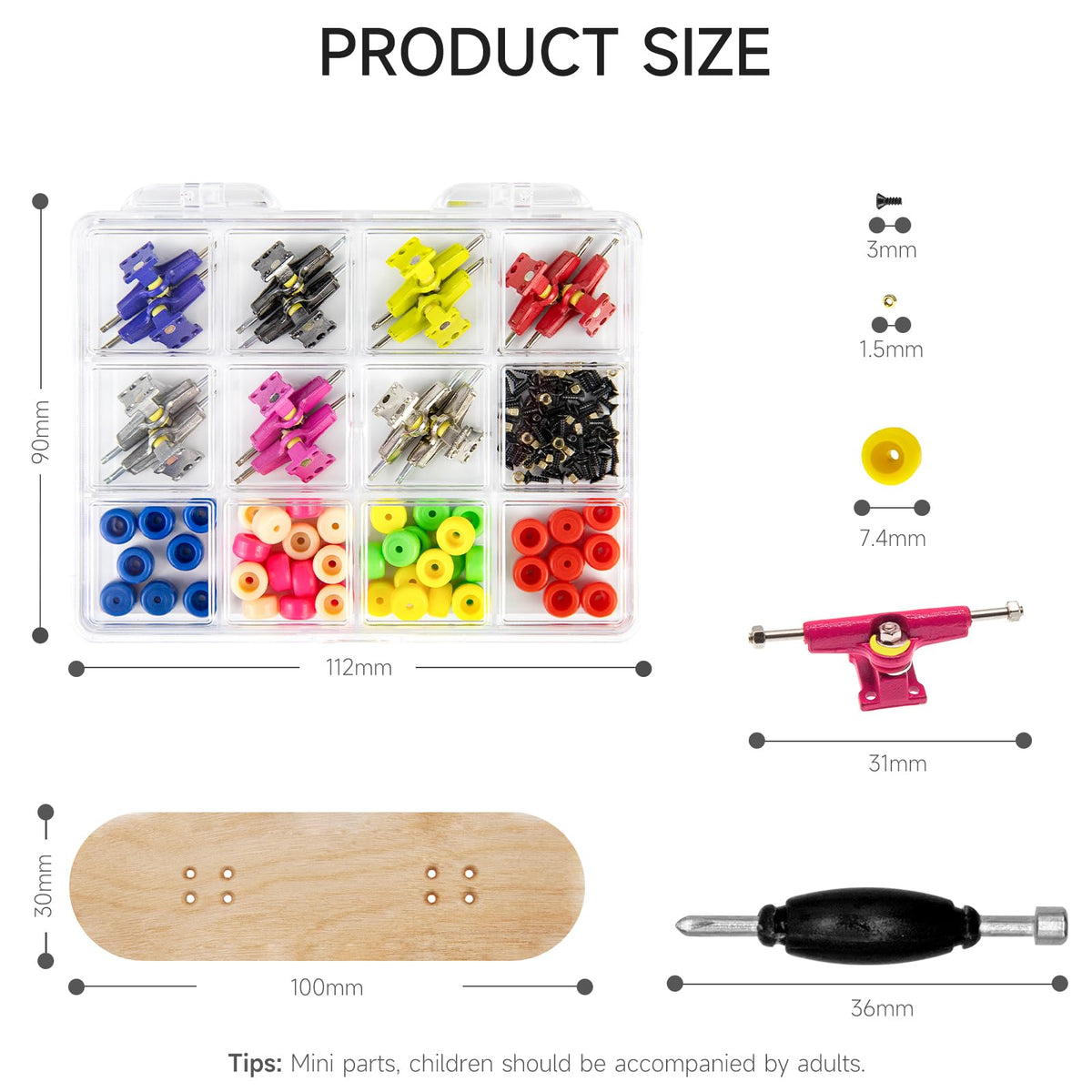 DisplayMore prolific foam tape for improved grip and stability during tricks.
