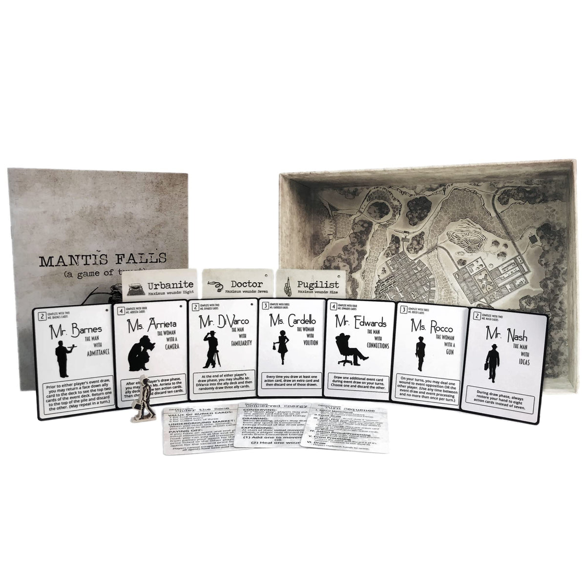 Two-player gameplay in Mantis Falls demonstrating tense negotiation