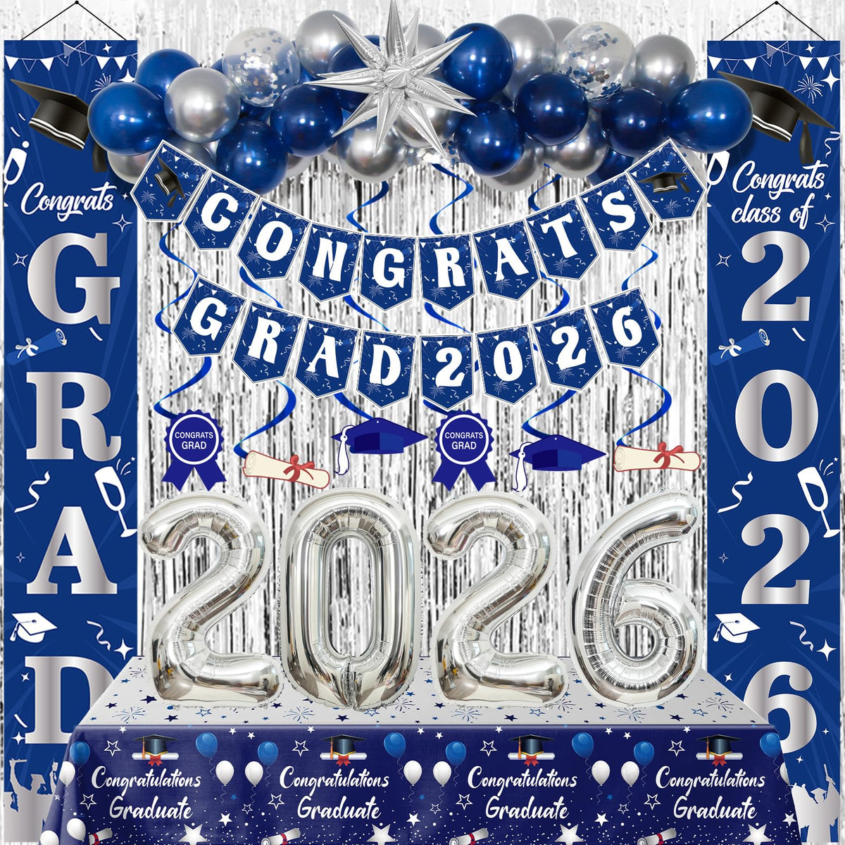 Distasio Class of 2026 banner creates a bold graduation backdrop for photos.