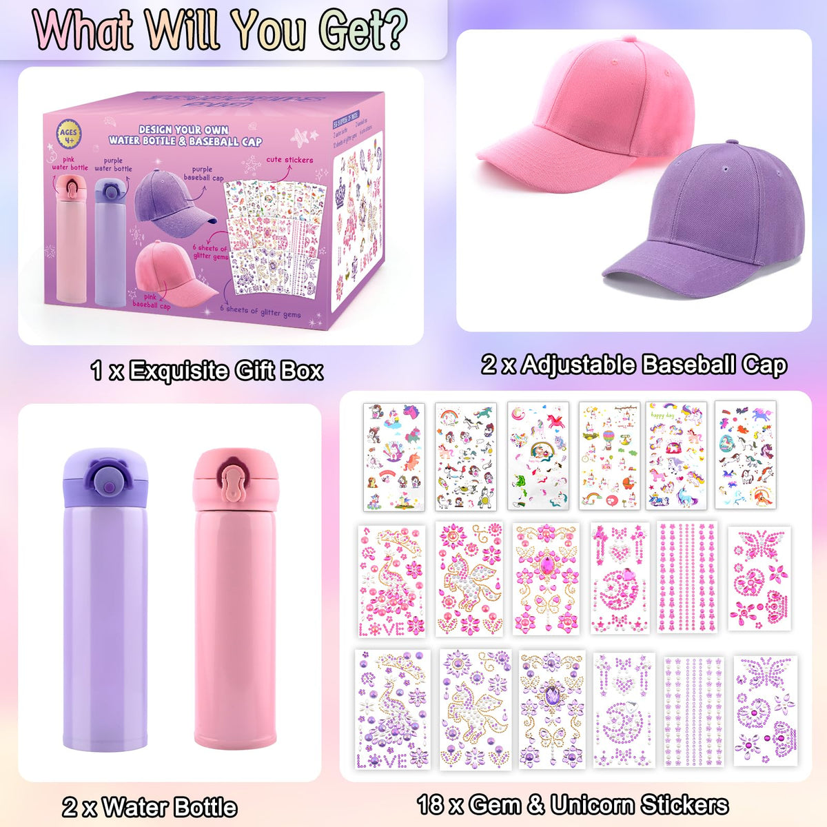 Distasio gift box packaging for girls crafts kit.