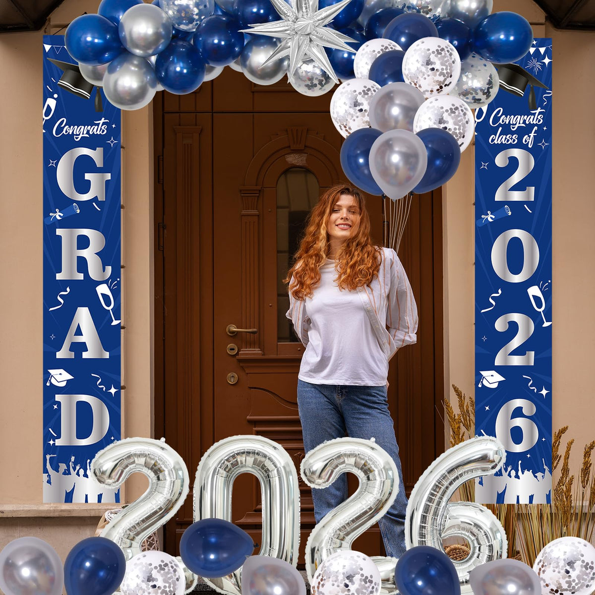Distasio graduation pendants decorate walls with a classy, cohesive motif.