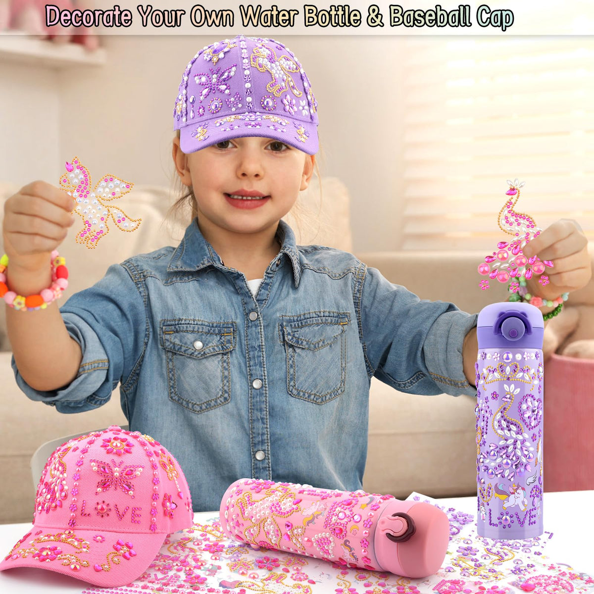 Distasio unicorn sticker assortment provides bright patterns for DIY designs.