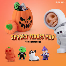 Articulated figure in Distractibles Spooky Mystery Box offers dynamic posing options.