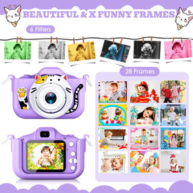 DITUPAN Kids Camera battery and storage for long play sessions