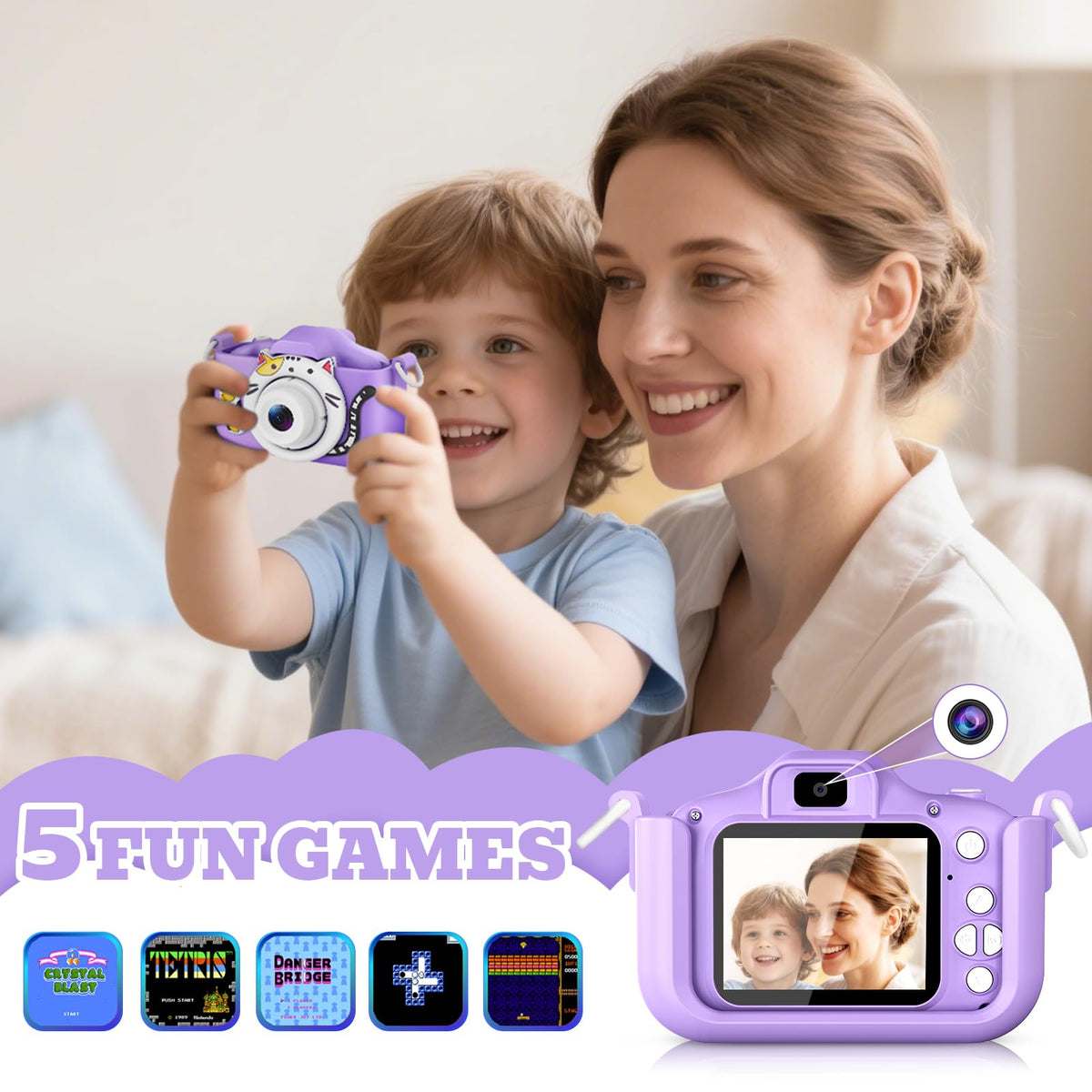 DITUPAN Kids Camera gift packaging ideal for holidays
