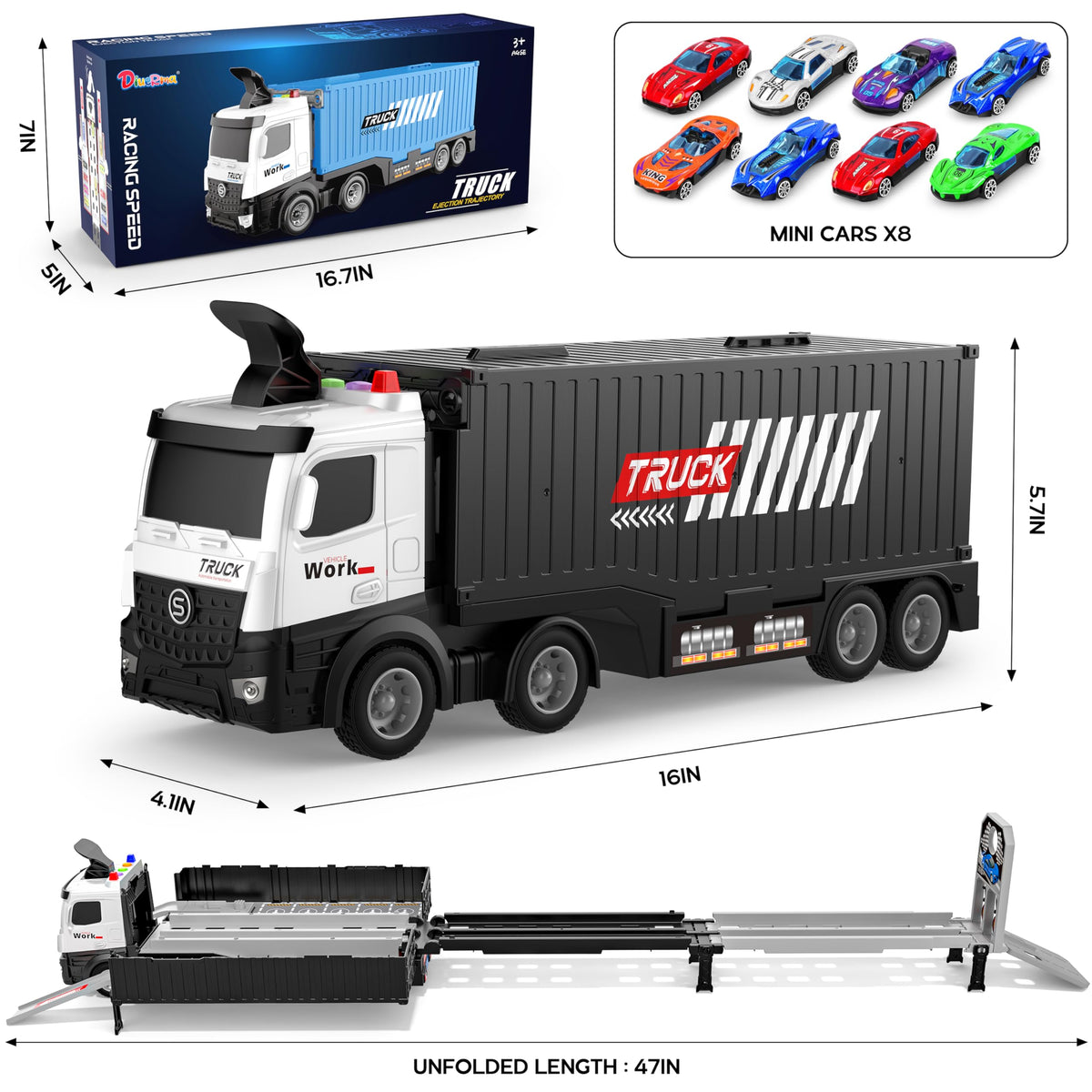 Diuerma eight die-cast race cars ready for fast-paced fun