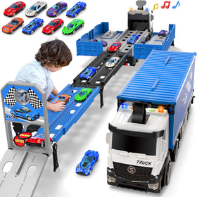 Diuerma Carrier Truck Race Track Foldable 3-Layer for portable play and storage.