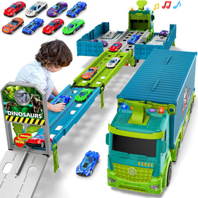 Diuerma carrier truck race track foldable 3-layer setup enhances portable playtime