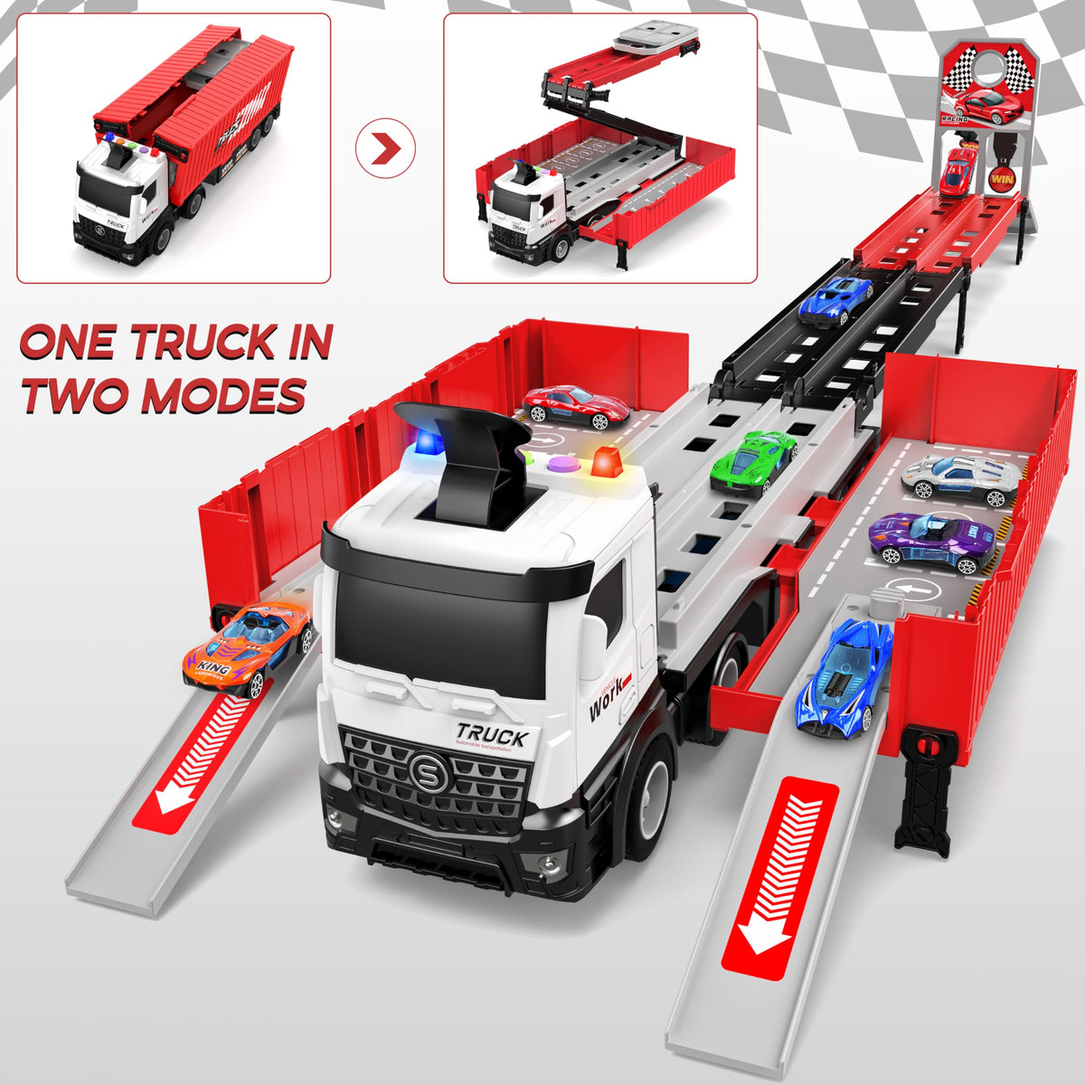 Diuerma traffic signs add realistic race challenges for group or solo play.