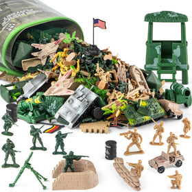 Divwa Army figures: commander and combatants for imaginative battle play.
