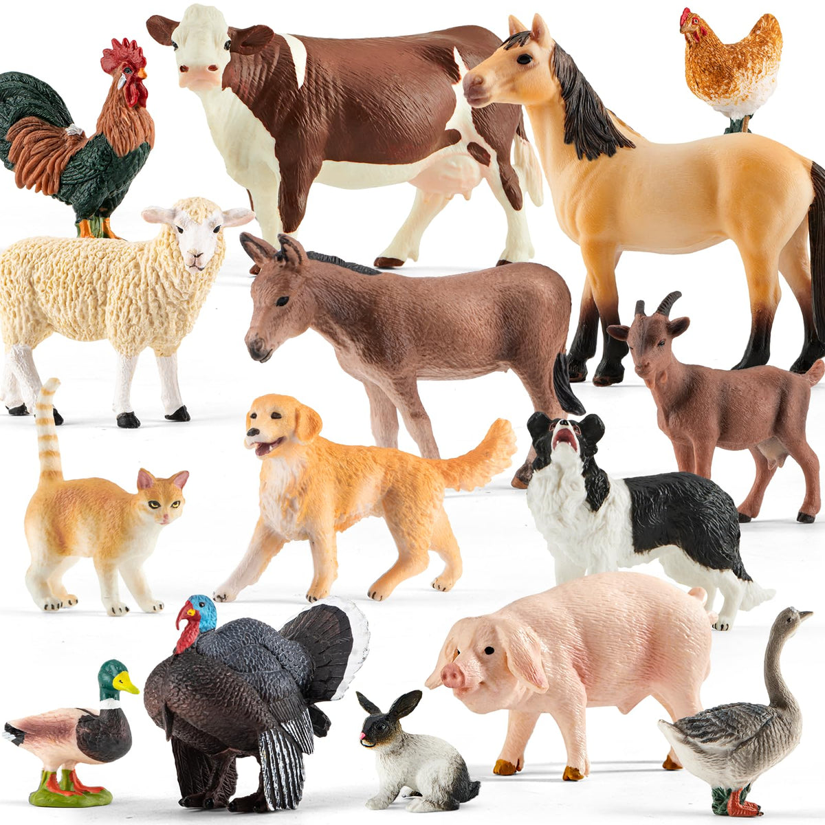 Divwa farm animal toy cow figure for imaginative play and learning about farm life.