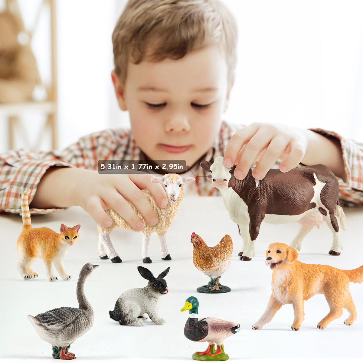 Divwa farm animal toy sheep figure for soft, safe play and storytelling.