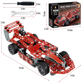 DIYBee metal model car kit illustrated manual image guiding confident beginners