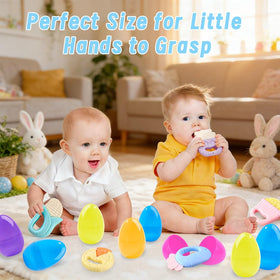 DIYDEC multi-sensory Easter eggs with bright colors and textures.