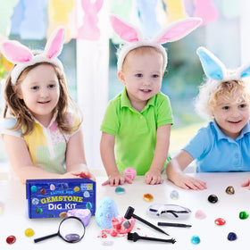 DIYDEC family excavation activity promotes Easter bonding for kids and adults.