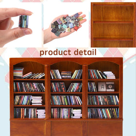 DIYDEC Mini Bookshelf mini white desk completes the scene.