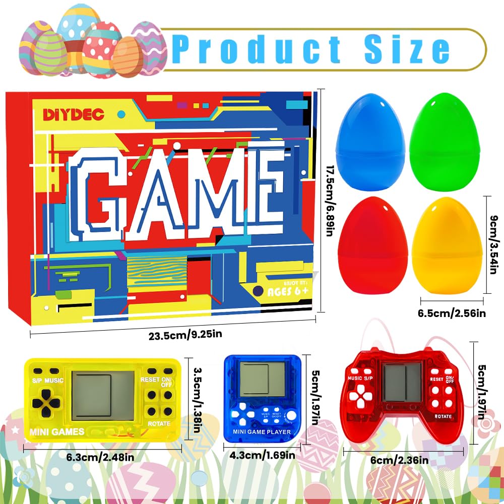 DIYDEC mini video game keychains with classic games, ideal party favors