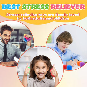 DIYDEC stress cubes color variety displaying value for multi-pack use.