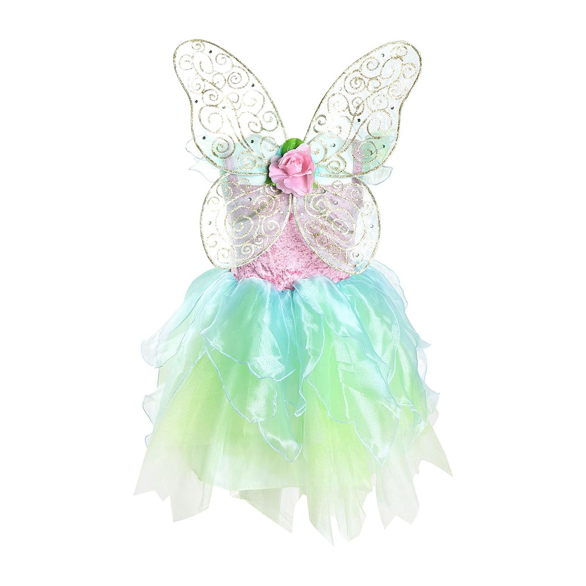 DJDLPARTY Forest Fairy velvet dress close-up with sparkly underskirt