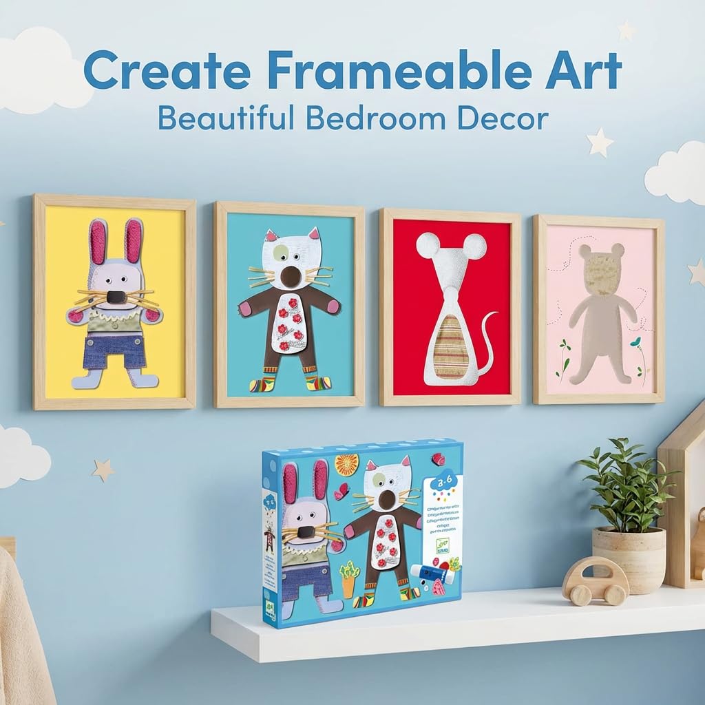 Djeco family art time encourages bonding through collaborative crafting