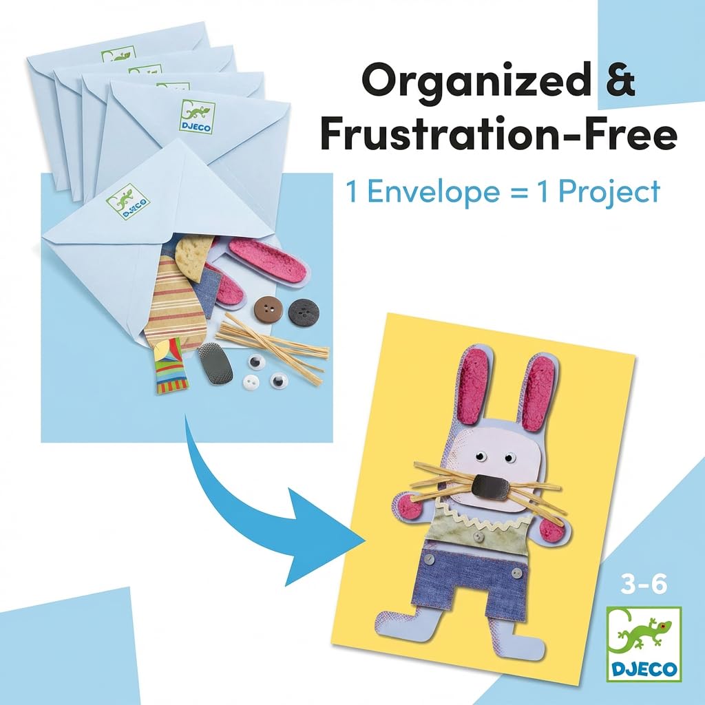 Djeco frameable art projects ready for display or gifting