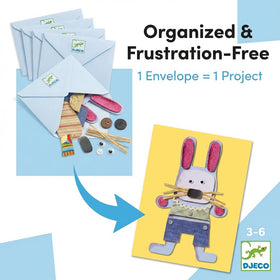 Djeco frameable art projects ready for display or gifting