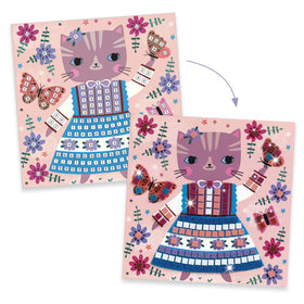 DJECO Lovely Pets mouse card sparks curious, creative mosaic assembly.