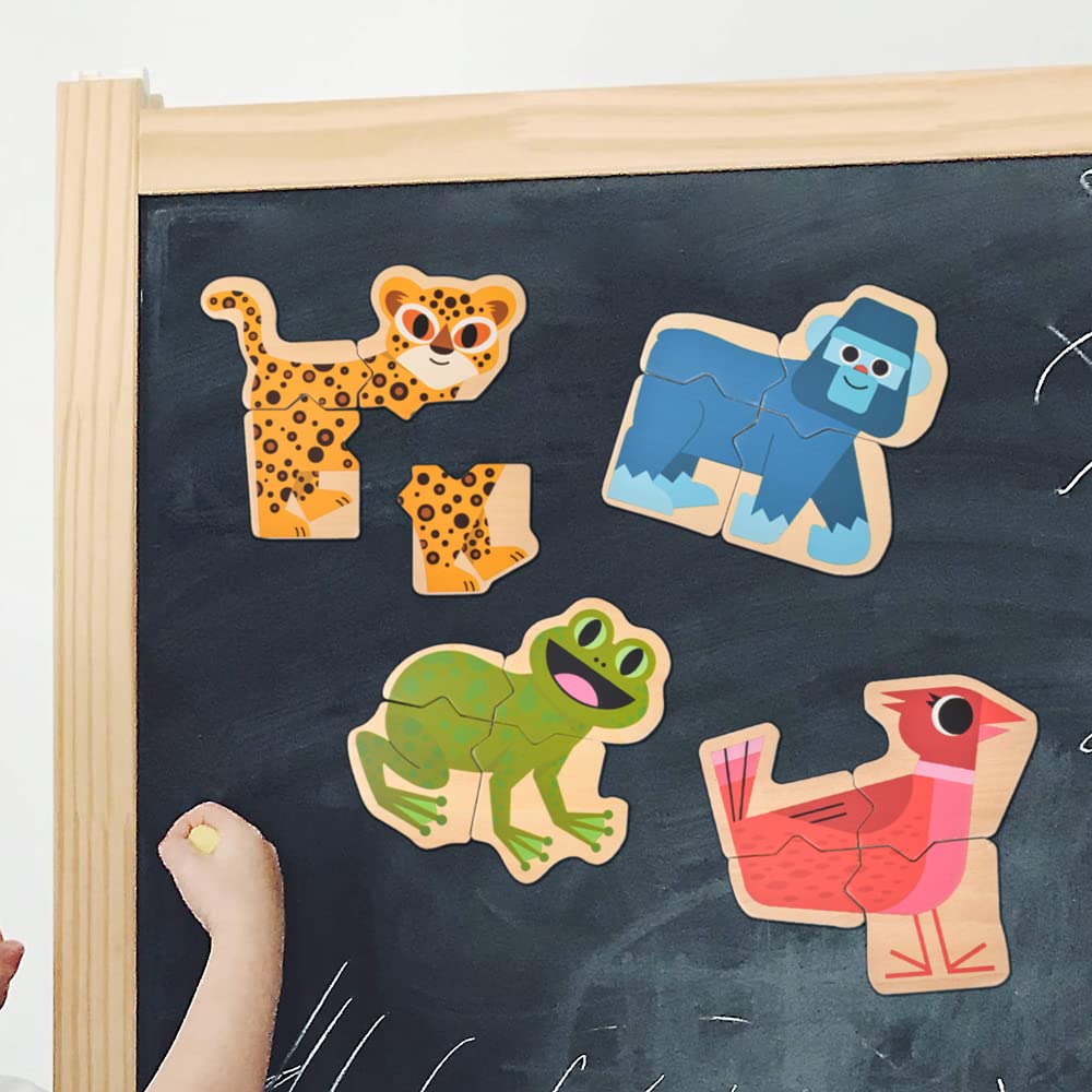 DJECO Mix & Match Animal Magnets are ideal for ages two and up.