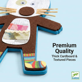 Djeco premium crafting materials shown for durable, vibrant collage projects