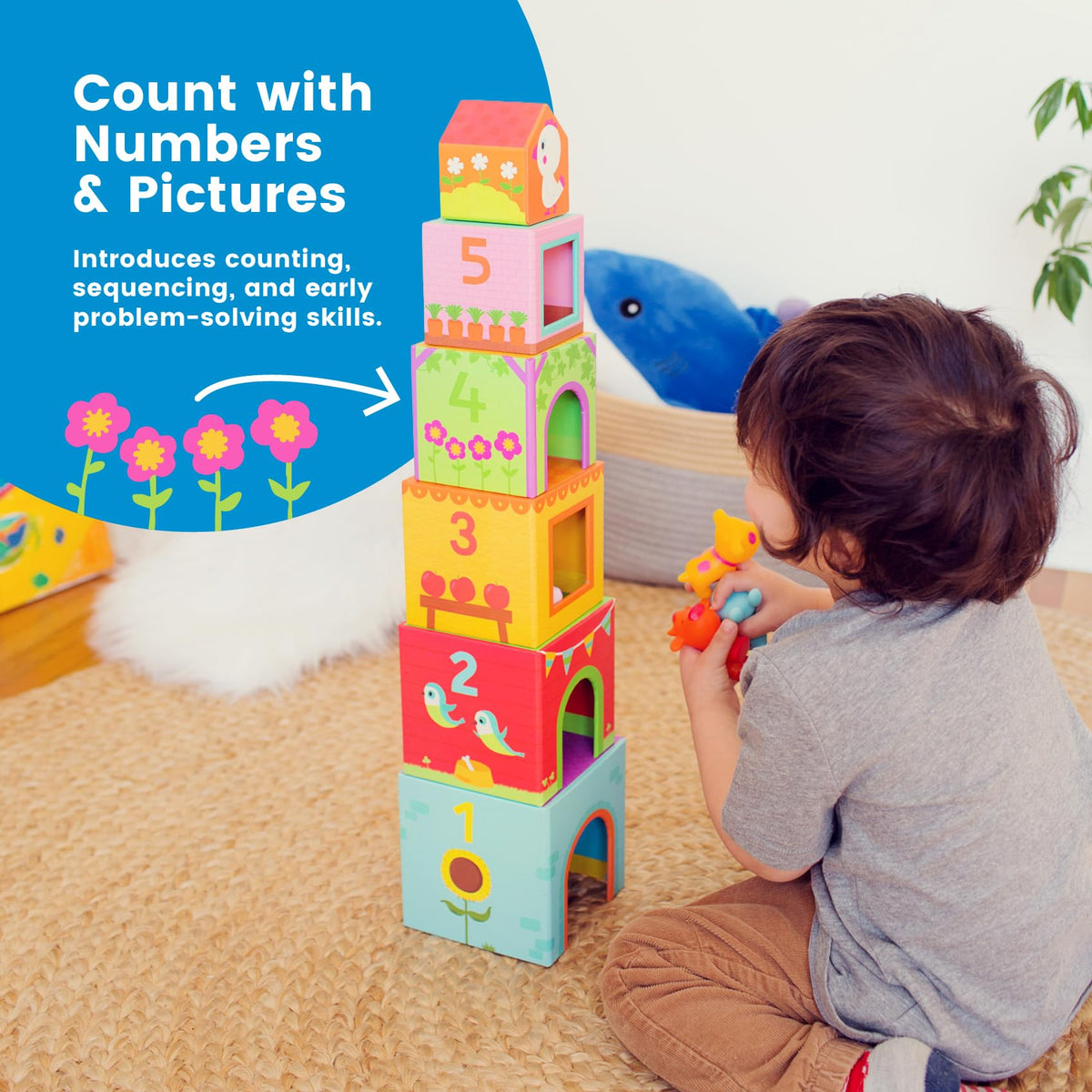 DJECO Topanifarm farm animals brighten playtime with charm.